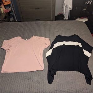 Plus Size 1X (two beautiful, flattering blouses / tops )